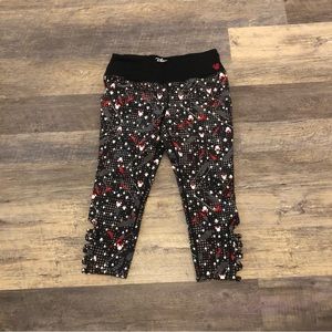 Minnie Mouse-inspired geometric patterns leggings EUC